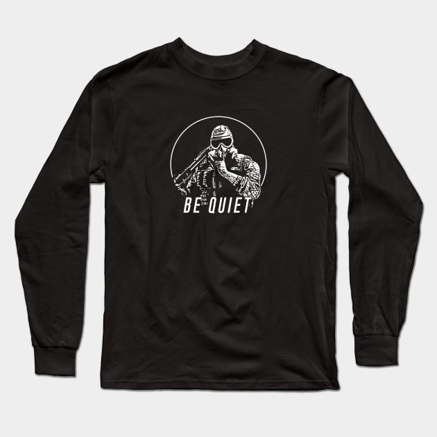 Be quiet Long Sleeve T-Shirt by Lolebomb